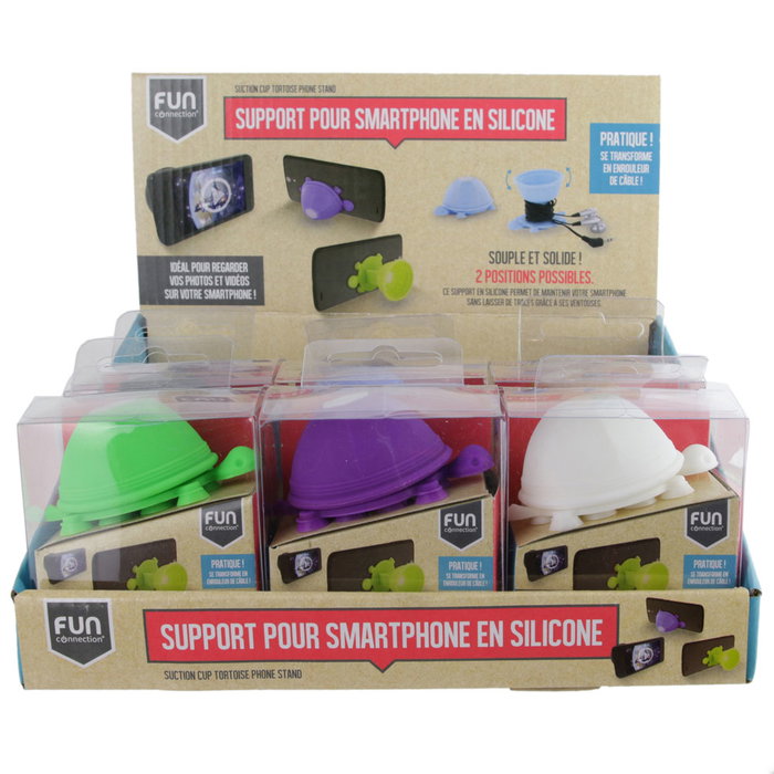 Fun Connection Support Mobile Tortue en Silicone
