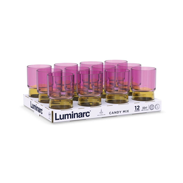 Vaso Alto Vidrio Candy Mix Luminarc 32 cL