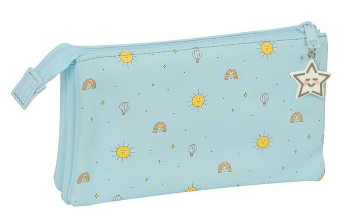Safta - Porte-tout triple Mickey Mouse "Baby" pour bébé - Taille: 22x12x3 cm - Convient dès 3 ans