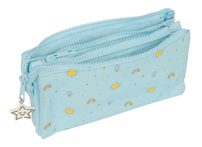 Safta - Porte-tout triple Mickey Mouse "Baby" pour bébé - Taille: 22x12x3 cm - Convient dès 3 ans