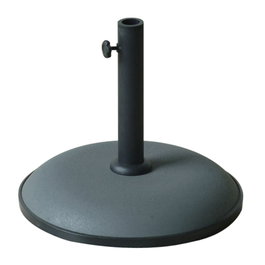 Marbueno 10446 Base de parasol ronde en ciment 41,5x35 cm 15 kg gris pour jardin, piscine et terrasse