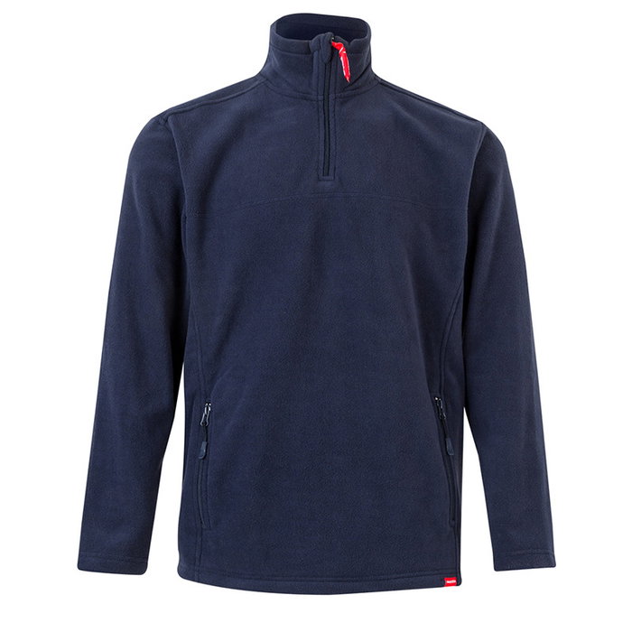 VELILLA Polaire professionnelle 201501 avec fermeture à glissière, microfibre - Rouge, Taille S (XS à 3XL)