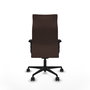 Piqueras Y Crespo Fauteuil Albacete, mécanisme synchrone, similicuir marron foncé