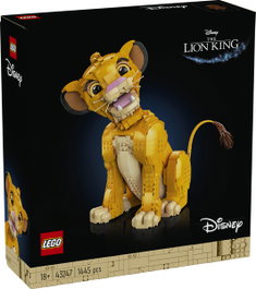 LEGO 43247 Disney Classic - Simba, Le Jeune Roi Lion, Figurine Animale Collector à Construire et Exposer, Set pour Adultes