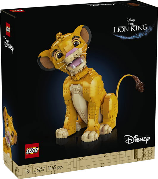 LEGO 43247 Disney Classic - Simba, Le Jeune Roi Lion, Figurine Animale Collector à Construire et Exposer, Set pour Adultes LEGO 43247 Disney Classic - Simba, Le Jeune Roi Lion, Figurine Animale Collector à Construire et Exposer, Set pour Adultes