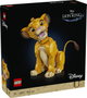 LEGO 43247 Disney Classic - Simba, Le Jeune Roi Lion, Figurine Animale Collector à Construire et Exposer, Set pour Adultes