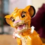 LEGO 43247 Disney Classic - Simba, Le Jeune Roi Lion, Figurine Animale Collector à Construire et Exposer, Set pour Adultes