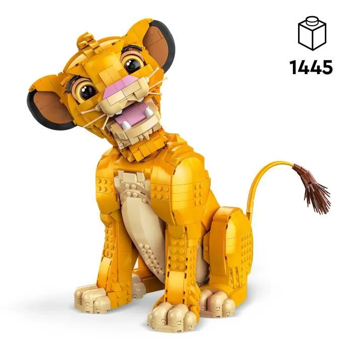 LEGO 43247 Disney Classic - Simba, Le Jeune Roi Lion, Figurine Animale Collector à Construire et Exposer, Set pour Adultes LEGO 43247 Disney Classic - Simba, Le Jeune Roi Lion, Figurine Animale Collector à Construire et Exposer, Set pour Adultes