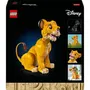 LEGO 43247 Disney Classic - Simba, Le Jeune Roi Lion, Figurine Animale Collector à Construire et Exposer, Set pour Adultes