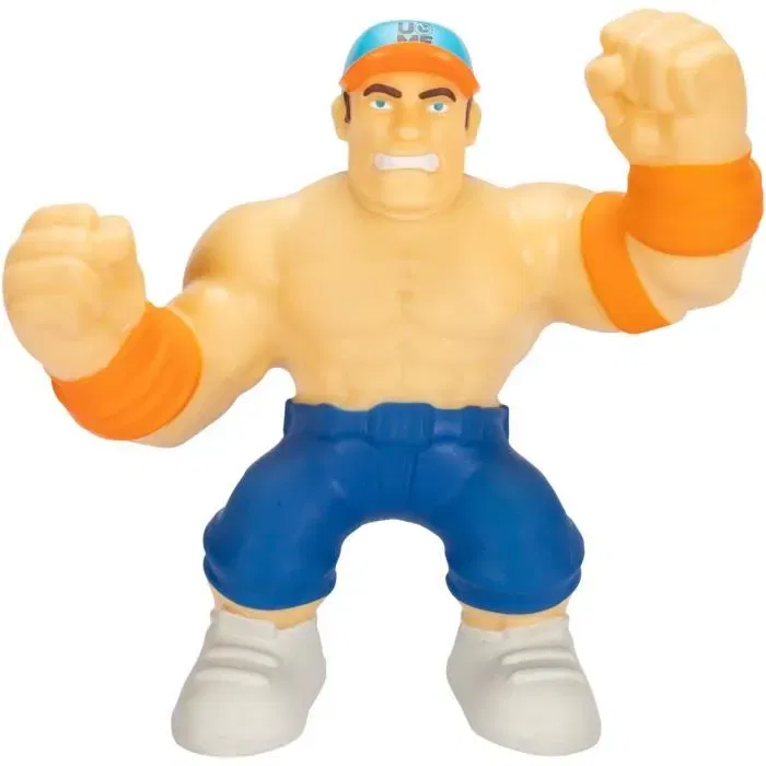 Heroes Of Goo Jit Zu - Figurine extensible WWE John Cena 11 cm - Texture élastique extensible 3x sa taille - WWE Goo Jit Zu