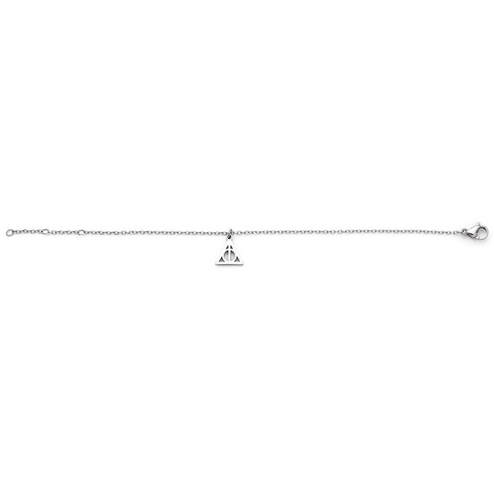 THE CARAT SHOP Bracelet Réglable Reliques de la Mort Harry Potter - Acier Inoxydable 16-18 cm