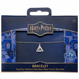 THE CARAT SHOP Bracelet Réglable Reliques de la Mort Harry Potter - Acier Inoxydable 16-18 cm