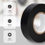 Hantums Cinta aislante elect. PVC 20M Negra 25mm-Retrac.10u