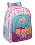Safta Mochila infantil adapt.carro the bellies - Sac à dos enfant adaptable au chariot 26x34x11 cm, polyester 300D, couleur blanche, turquoise ou mauve, pour 3 ans