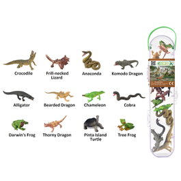 COLLECTA Tubo Mini Reptiles y Anfibios