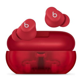 Apple Beats Solo Buds Casque Bluetooth sans fil avec micro intégré - Rouge transparent