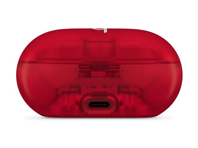 Apple Beats Solo Buds Casque Bluetooth sans fil avec micro intégré - Rouge transparent