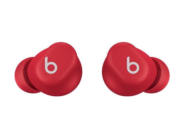Apple Beats Solo Buds Casque Bluetooth sans fil avec micro intégré - Rouge transparent