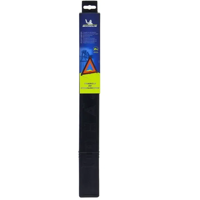 Michelin triangle de présignalisation structure ABS surface réfléchissante fluorescente homologué E20 Michelin triangle de présignalisation structure ABS surface réfléchissante fluorescente homologué E20