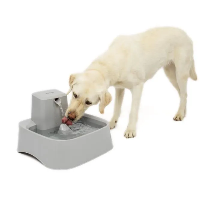 PetSafe - Fontaine Drinkwell 7,5 L pour Grandes Races de Chiens et Plusieurs Animaux, Double Filtration, Débit Réglable, Sans BPA, Lavable au Lave-Vaisselle