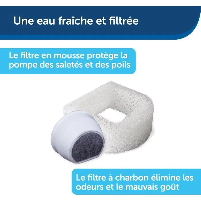 PetSafe - Fontaine Drinkwell 7,5 L pour Grandes Races de Chiens et Plusieurs Animaux, Double Filtration, Débit Réglable, Sans BPA, Lavable au Lave-Vaisselle