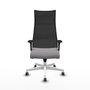 Piqueras y Crespo Chaise de Bureau Albacete XL Gris et Noir