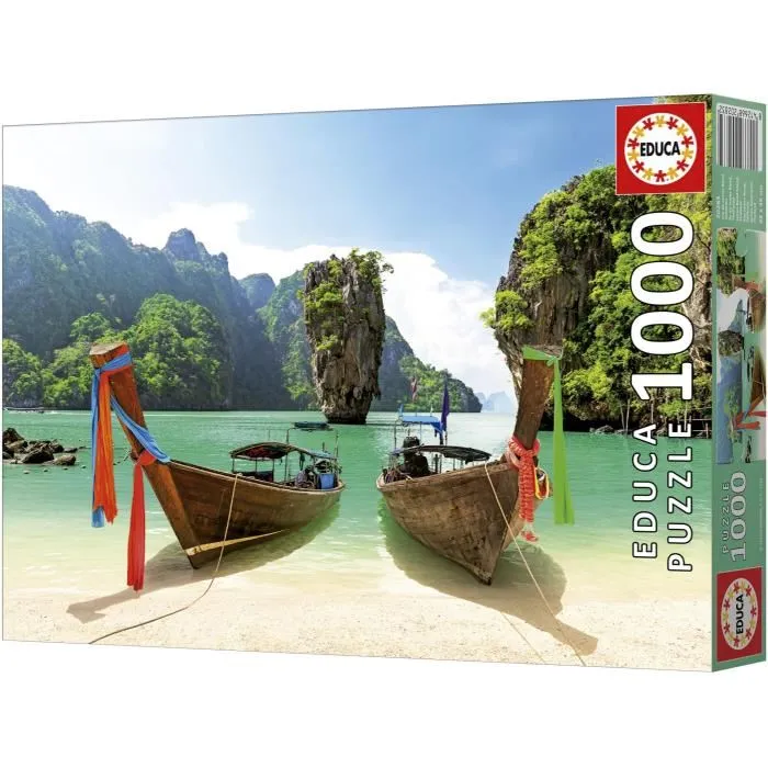 Educa Puzzle Île de James Bond Thaïlande 1000 Pièces - 68 x 48 cm, Jeu d'assemblage