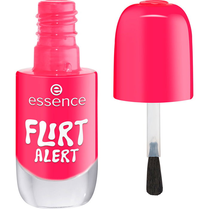 Essence Vernis à Ongles Gel Flirt Alert n°19 - 8 ml - Vernis Gel Brillant Sans Lampe UV - Top Coat Compatible - Manucure Longue Durée