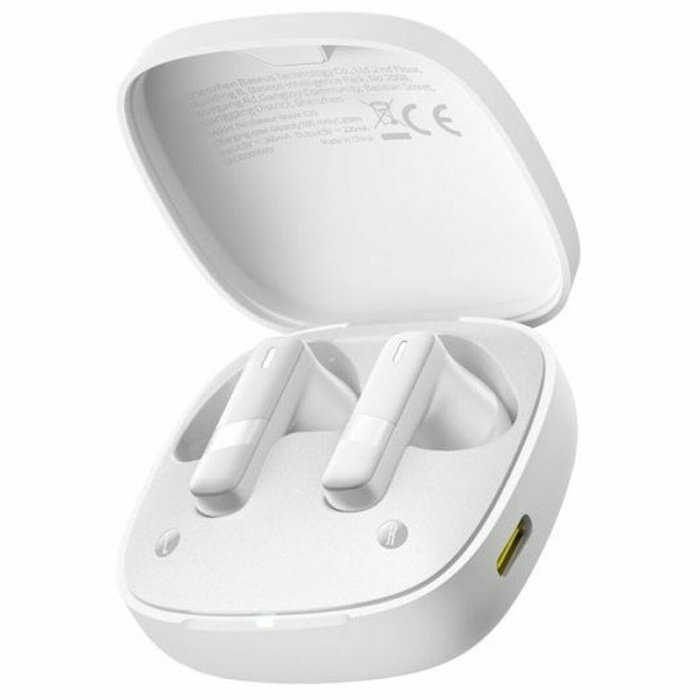 Casques avec Microphone Baseus A00069700223-00 Blanc Casques avec Microphone Baseus A00069700223-00 Blanc