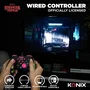 Konix - Manette de jeu Nintendo Switch, Switch 2 et PC - Stranger Things - Filaire avec câble USB de 3 m - Noir et rose - Vibration - Bouton capture d'écran