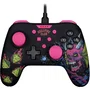 Konix - Manette de jeu Nintendo Switch, Switch 2 et PC - Stranger Things - Filaire avec câble USB de 3 m - Noir et rose - Vibration - Bouton capture d'écran
