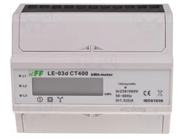 F&F Compteur d'électricité numérique LCD pour rail DIN
