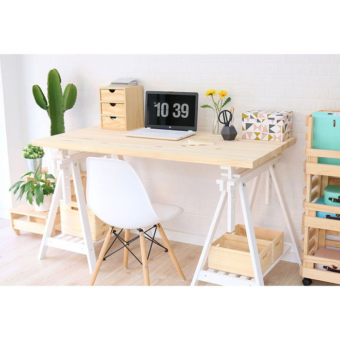 Astigarraga Plateau en bois de pin massif 140 x 70 x 3 cm