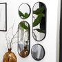 Home Deco Factory JGO. 4 ESPEJOS VERSA NEGRO - Ensemble de 4 miroirs noirs