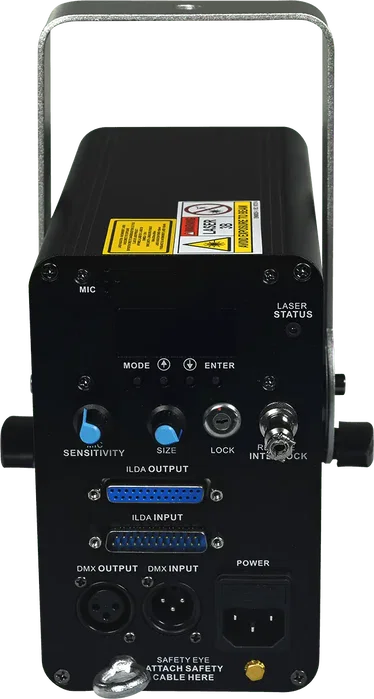 ALGAMLIGHT Laser d'Animation RGB 500mW - 34 Canaux DMX - Alimentation 100-240V - Effet Lumineux