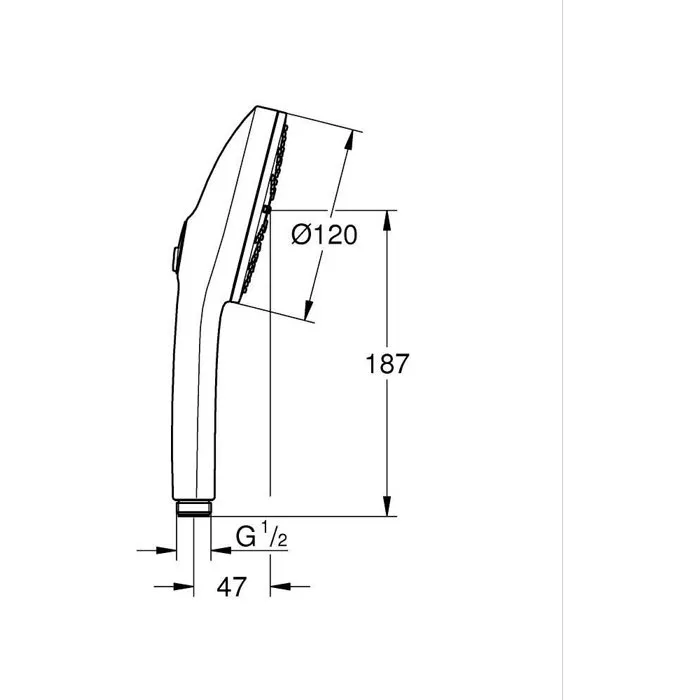GROHE Vitalio Joy+ 120 - Douchette à 3 jets