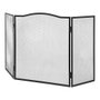 Parre-feu pour cheminée EDM 85749 Noir 101 x 0,5 x 61 cm