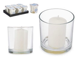 Acorde Porte-bougie Taco Bougie Algodon Blanc 10x10x10 cm (Set de 6)