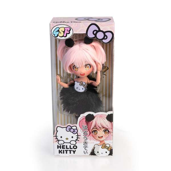 Famosa Poupée Hello Kitty - 15 points d'articulation avec accessoires - 19,5 cm - Modèle assorti