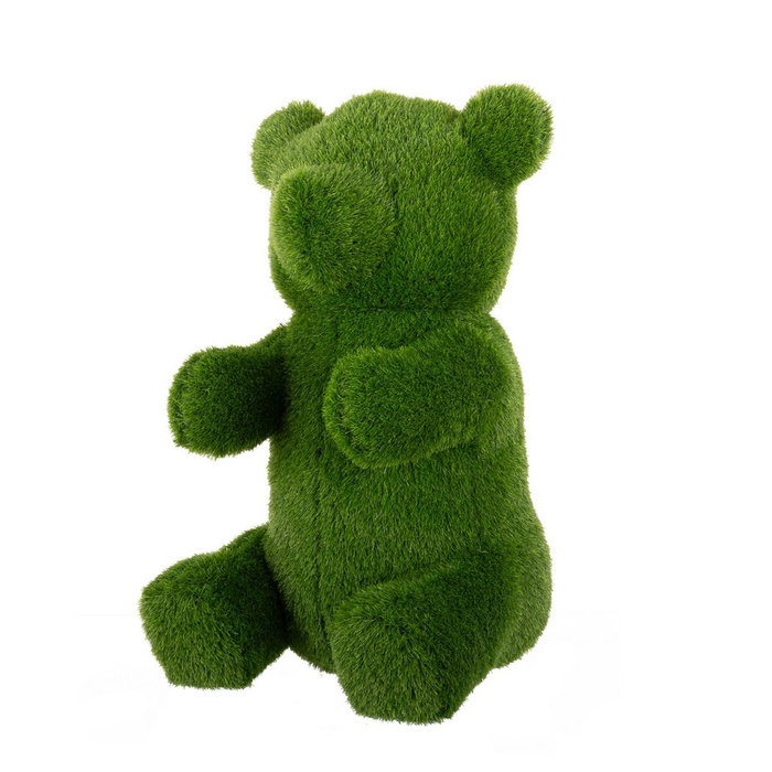 BigBuy Outdoor Figurine Décorative Ours en Gazon Artificiel 30 x 35 x 50 cm
