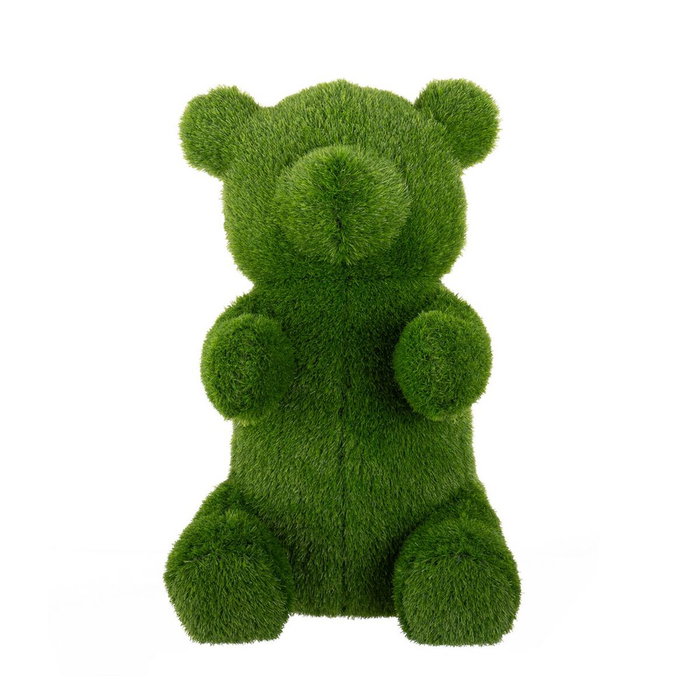 BigBuy Outdoor Figurine Décorative Ours en Gazon Artificiel 30 x 35 x 50 cm