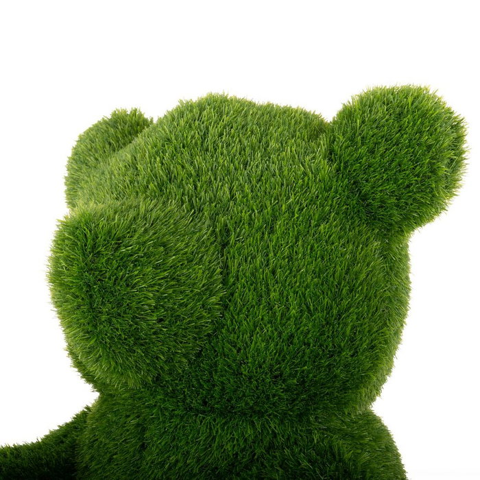 BigBuy Outdoor Figurine Décorative Ours en Gazon Artificiel 30 x 35 x 50 cm