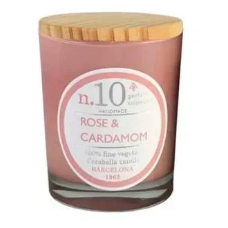 Cerabella Bougie Verre Parfumée Rose-Cardamome 7,5x9 cm 1 pièce Cerabella Bougie Verre Parfumée Rose-Cardamome 7,5x9 cm 1 pièce