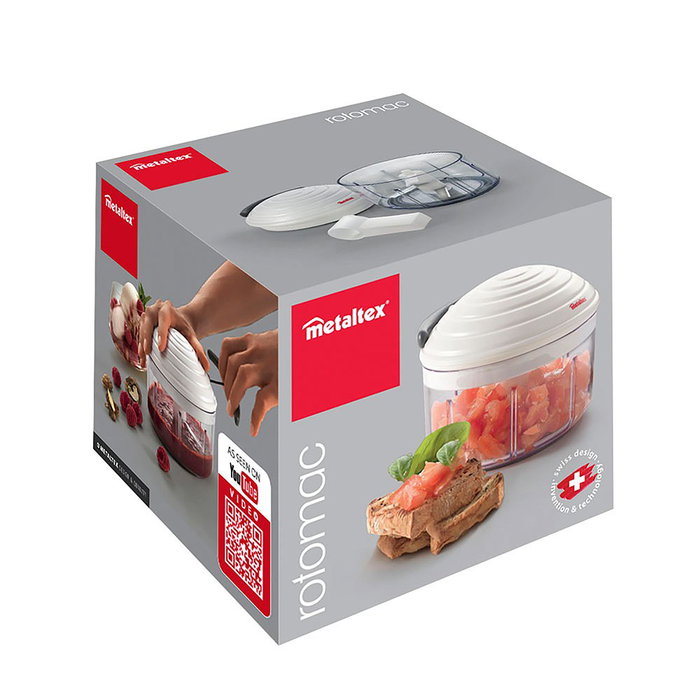 Metaltex Rotomac Hachoir à légumes manuel rotatif, 500 ml, Ø12 x 11 cm