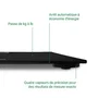 Medisana PS 402 Pèse-personne en verre noir 180 kg écran LCD rétroéclairé