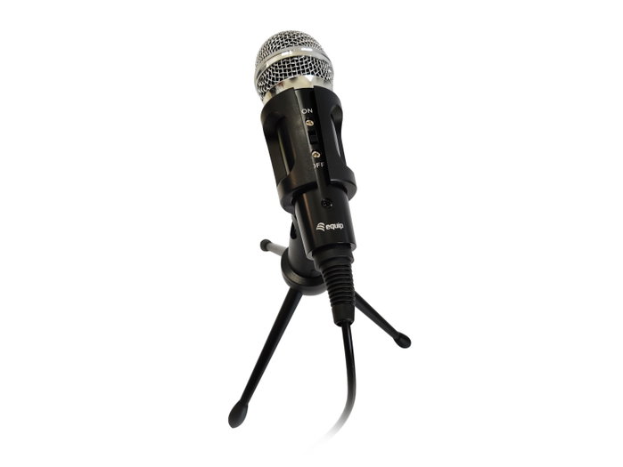 Equip 245341 Microphone de bureau avec réduction de bruit, plug-and-play, Jack 3.5 mm Equip 245341 Microphone de bureau avec réduction de bruit, plug-and-play, Jack 3.5 mm