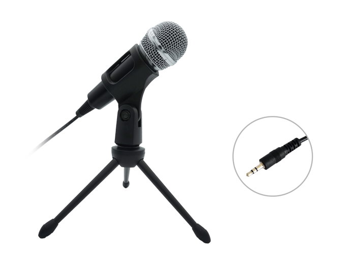 Equip 245341 Microphone de bureau avec réduction de bruit, plug-and-play, Jack 3.5 mm Equip 245341 Microphone de bureau avec réduction de bruit, plug-and-play, Jack 3.5 mm