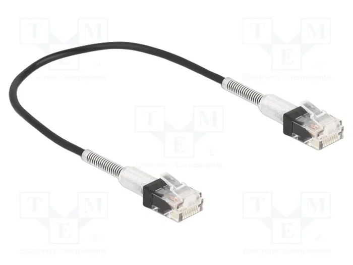 DELOCK Câble Ethernet Cat 6a U/UTP 0,3m Noir DELOCK Câble Ethernet Cat 6a U/UTP 0,3m Noir