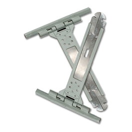 Edm PR18 Tirant avec feuillard gris, 150x105x10 mm, 2 unités - Polyamide et acier inox