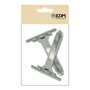 Edm PR18 Tirant avec feuillard gris, 150x105x10 mm, 2 unités - Polyamide et acier inox
